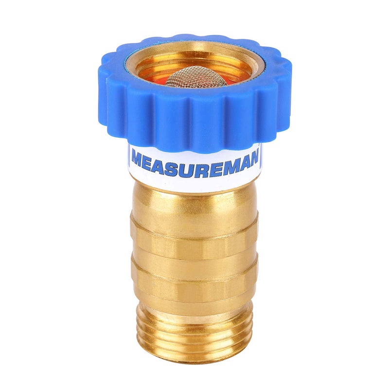 MEASUREMAN Lead-Free Brass, Water Pressure Regulator, Pressure Reducer for Camper, Trailer, RV, Garden, Plumbing System, 40-50 psi, 3/4"Hose - Image 1